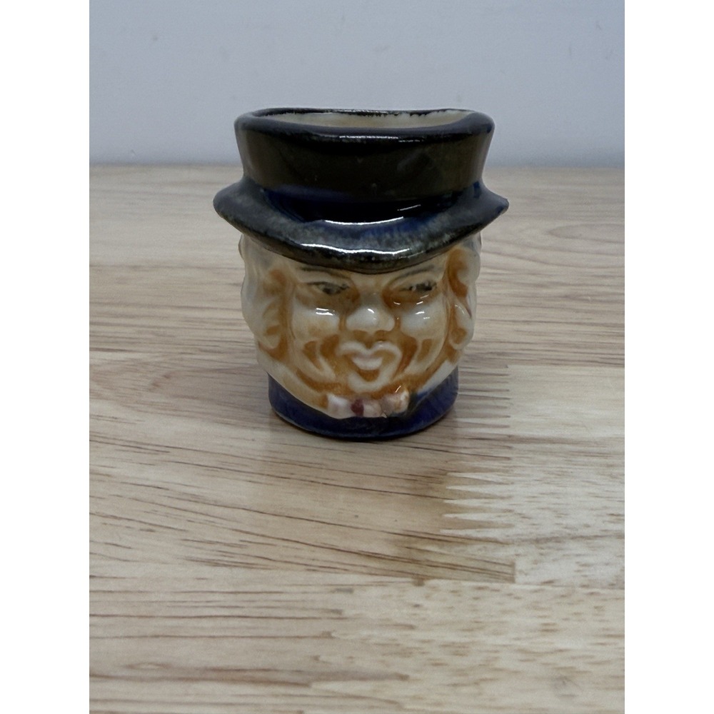 Vintage Toby Jar Mug Made‎ In England 2.25" Tall  #AA